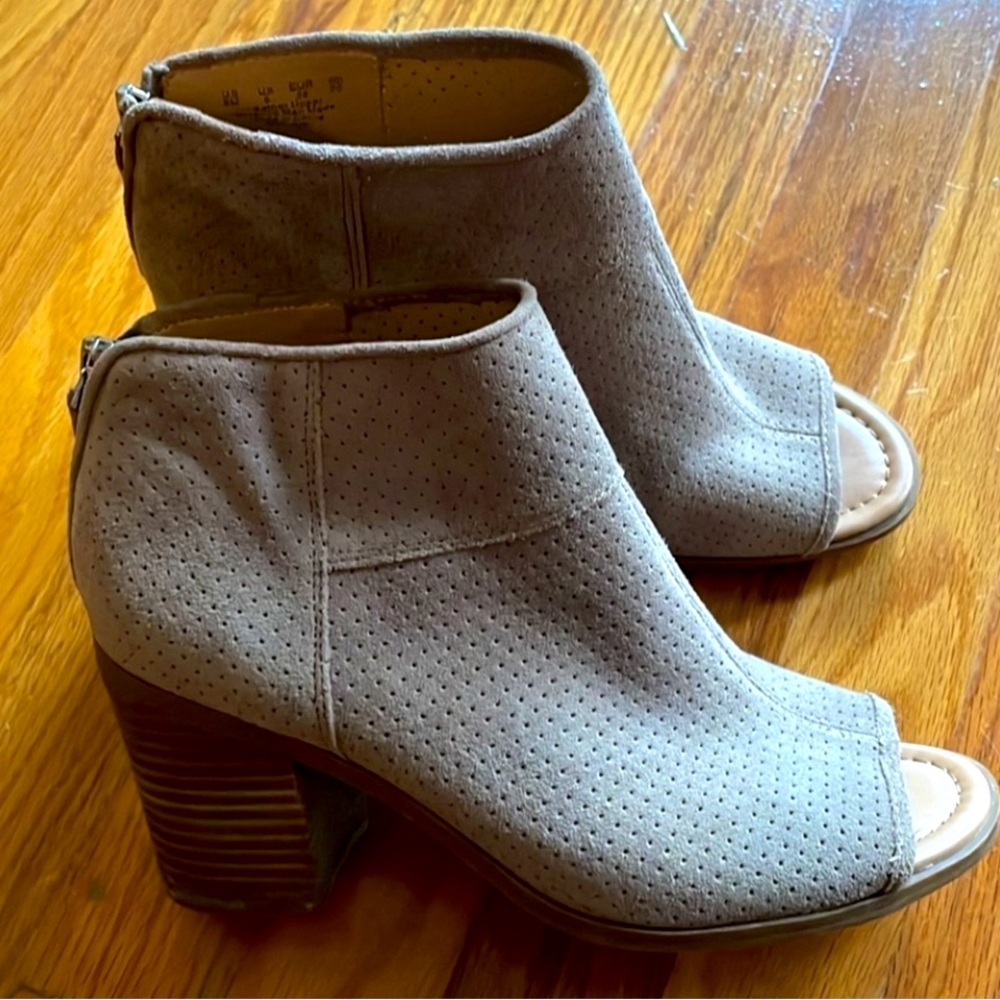 Franco Sarto “Goldie” Peep-Toe Bootie